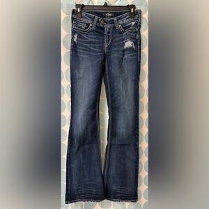 Silver Jeans Tuesday Distressed Bootcut Jeans, W29/L33